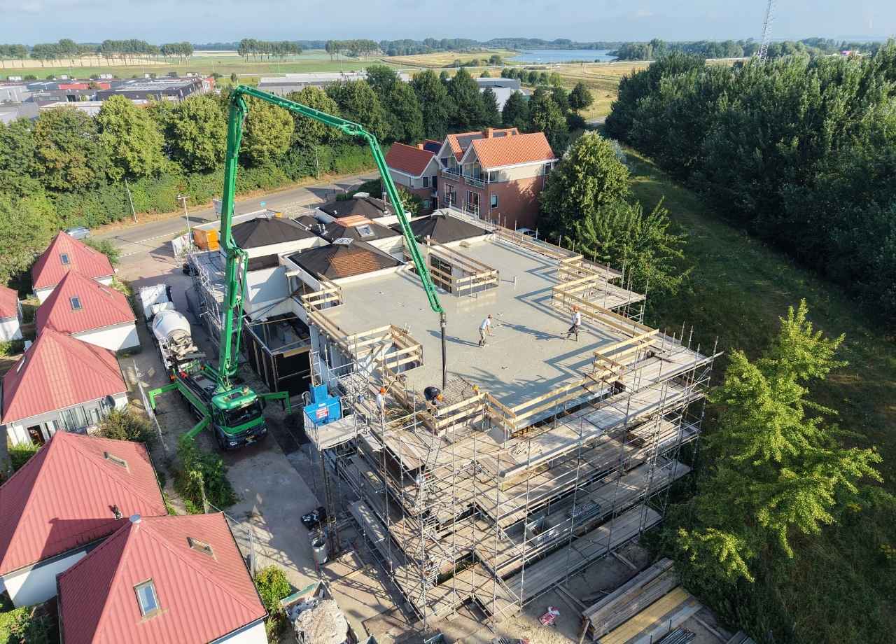 Stellendam, vloer storten